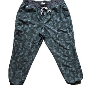 LIMITED EDITION Figs technical collection, Camouflage Gray/black Scrub Joggers